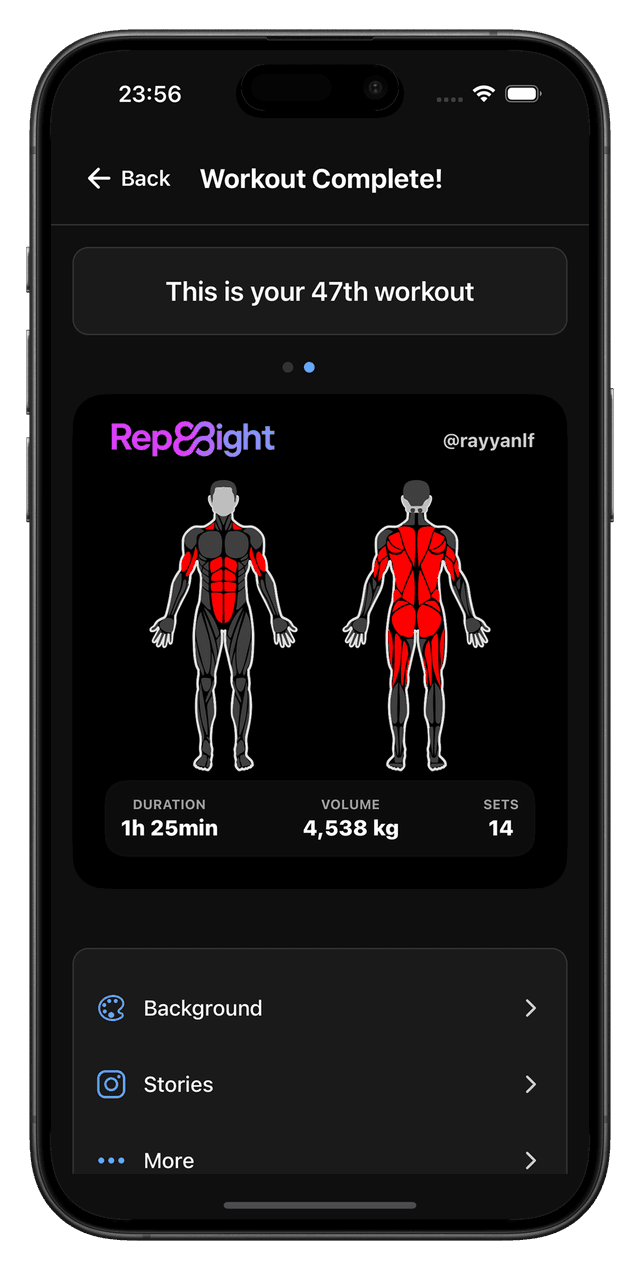 RepEight share workout with a training partner